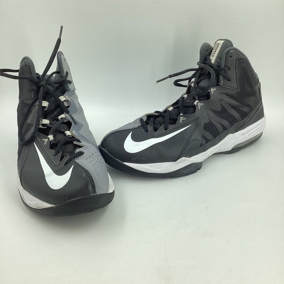 Nike Mens Sz 10.5 Max Air Step 2 Stutter Step 2 Black White Gray Basketball Shoe - Picture 1 of 15
